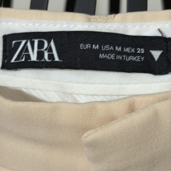 Zara Beige Wide Leg Trousers - Picture 5 of 5